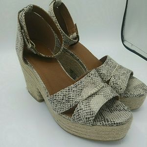 MiiM Espadrille  Block Heeled  Sandals Ankle Strap